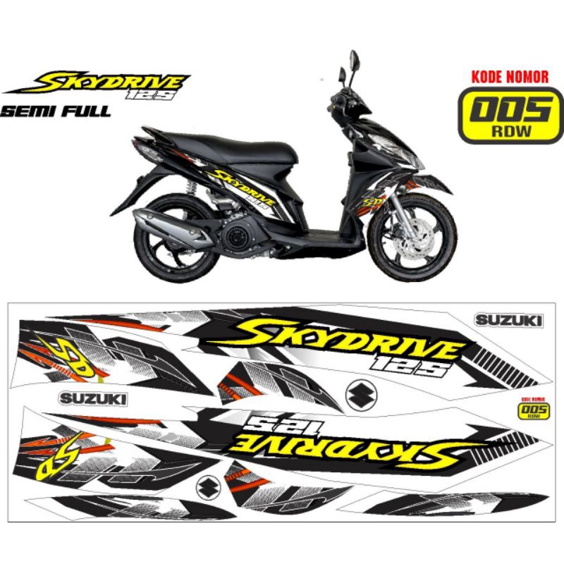 striping suzuki skydrive / variasi skydrive / decal sky drive
