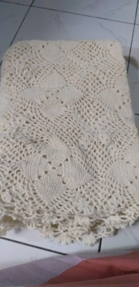 Taplak Meja Rajut Ukuran -+170x120 Cm