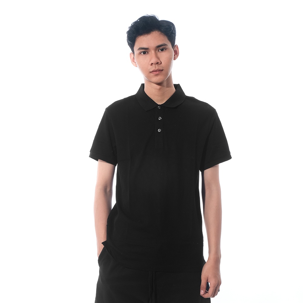 Philip Roth Bottom PR Embroidery Polo Shirt Black