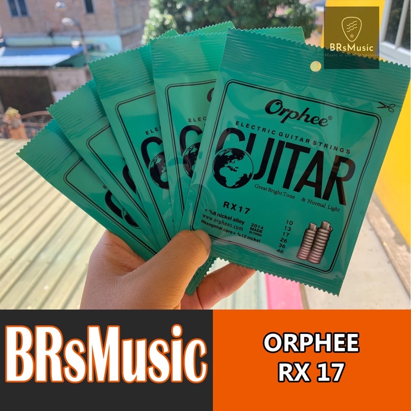 Senar Gitar Elektrik Orphee RX17 10-46 Fullset 6 Tali