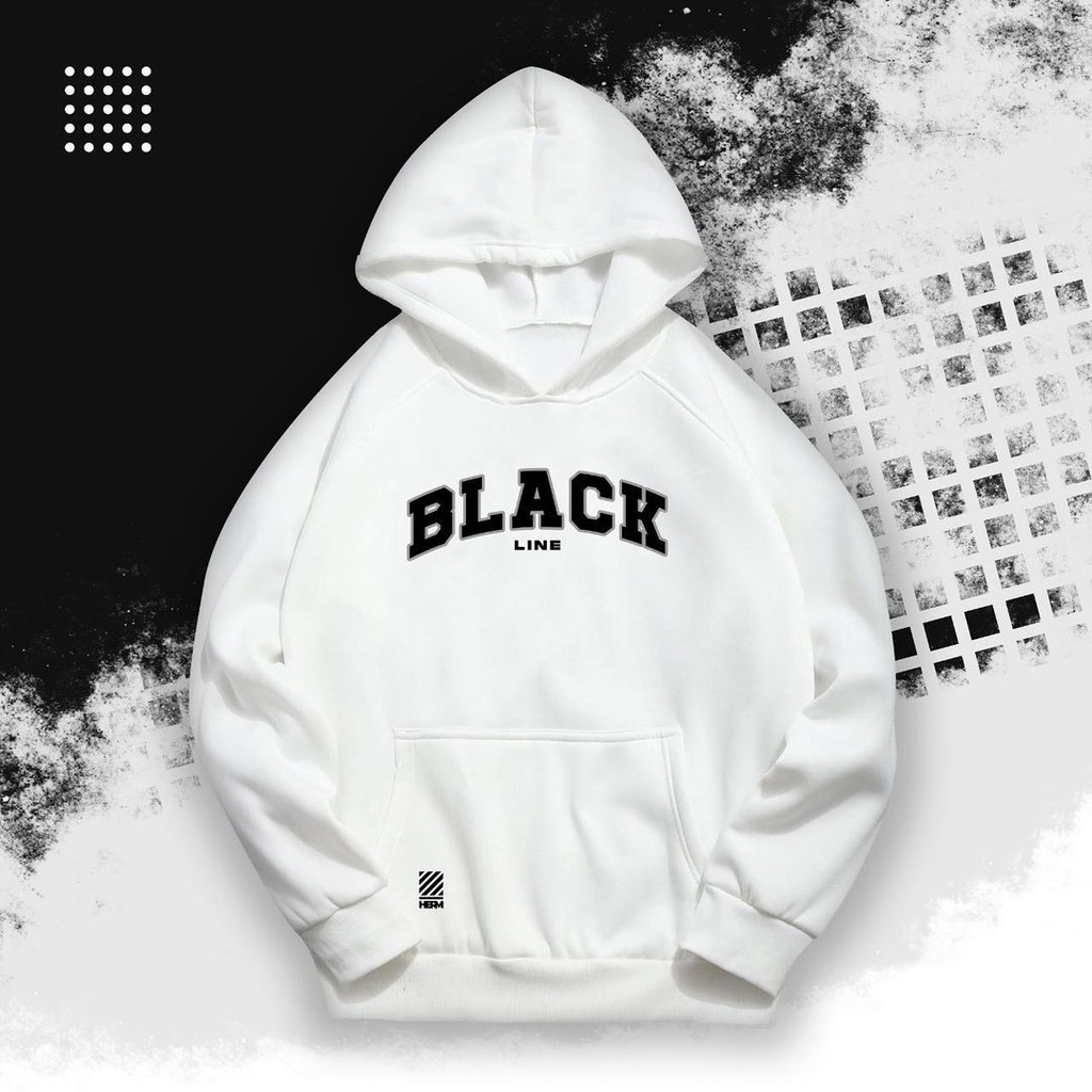 Public - Black Line Hoodie - Hoodie Pria dan Wanita