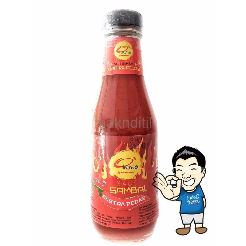 

Saus Sambal Obento Hokben Ekstra Pedas 200ml/ Sambal botol