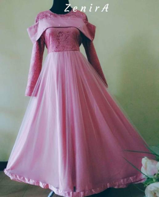 SAFIRA DRESS Gaun Pesta Lamaran Kondangan Bridesmaid tersedia ukuran XS hingga super jumbo