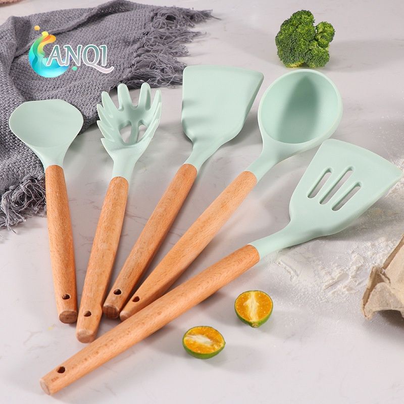 Spatula Silikon Set Utensil / Peralatan Dapur Anti Leleh