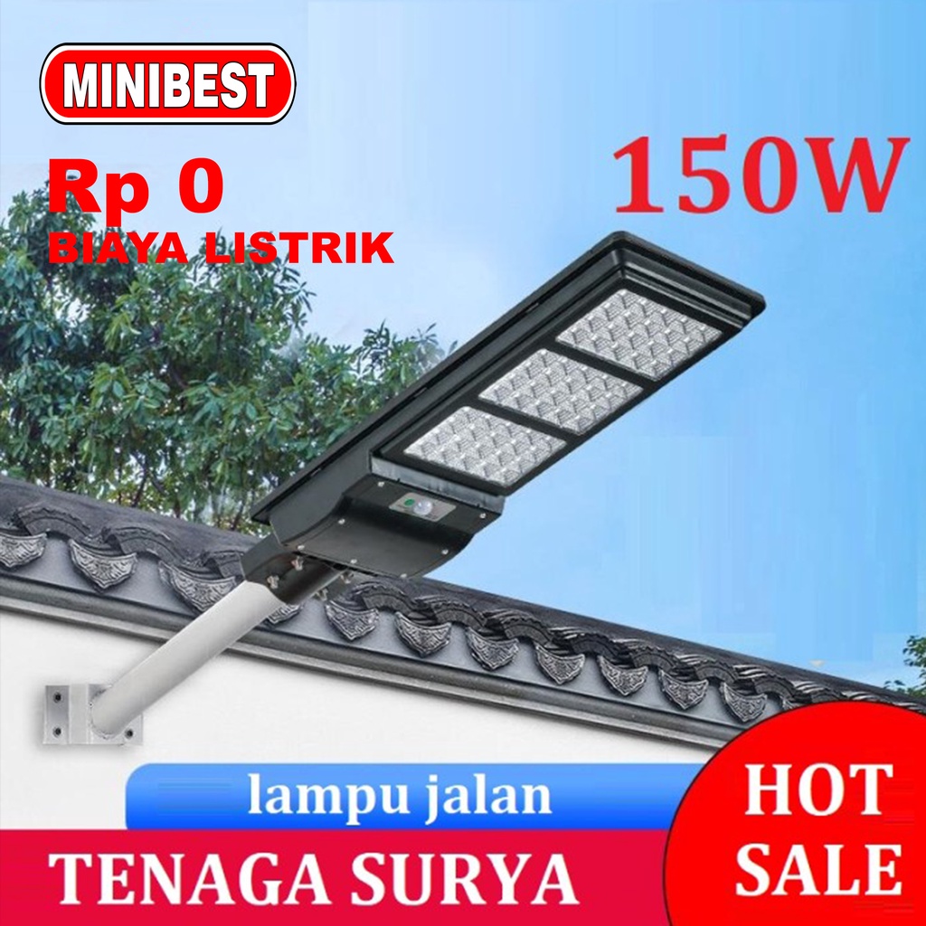 [MB] lampu jalan tenaga matahari sensor motion 150w