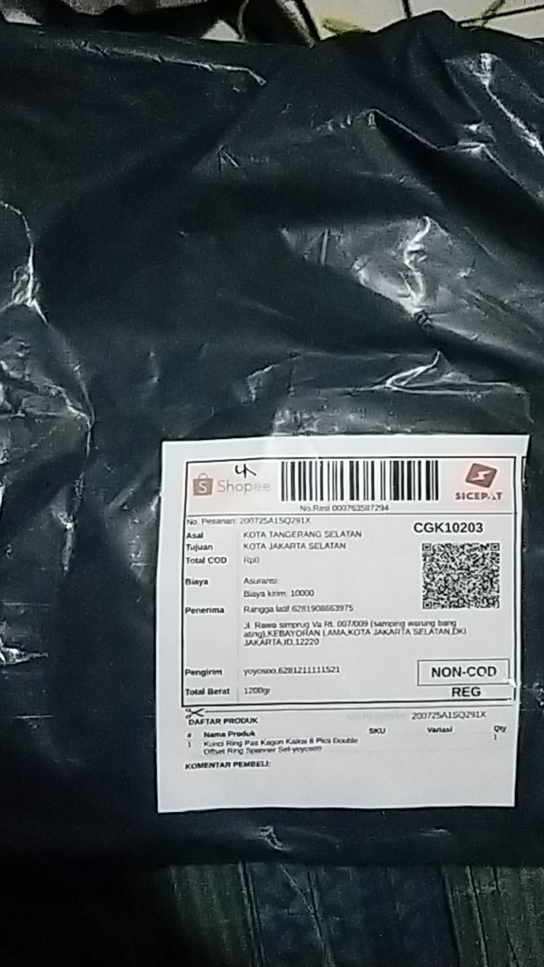 Kunci Ring Pas Kombinasi Isi 8pcs / 6pcs Uk.6-22mm Combination Wrench Set -yoyosoo