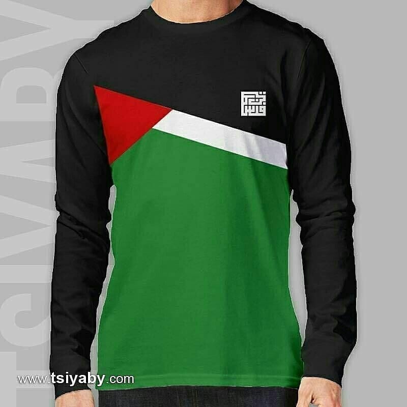 Terbaru Kaos Palestina Kaos Lengan Panjang Desain Bendera Dan Garis Shopee Indonesia