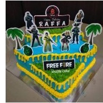 toper kue karakter tema ff hiasan kue