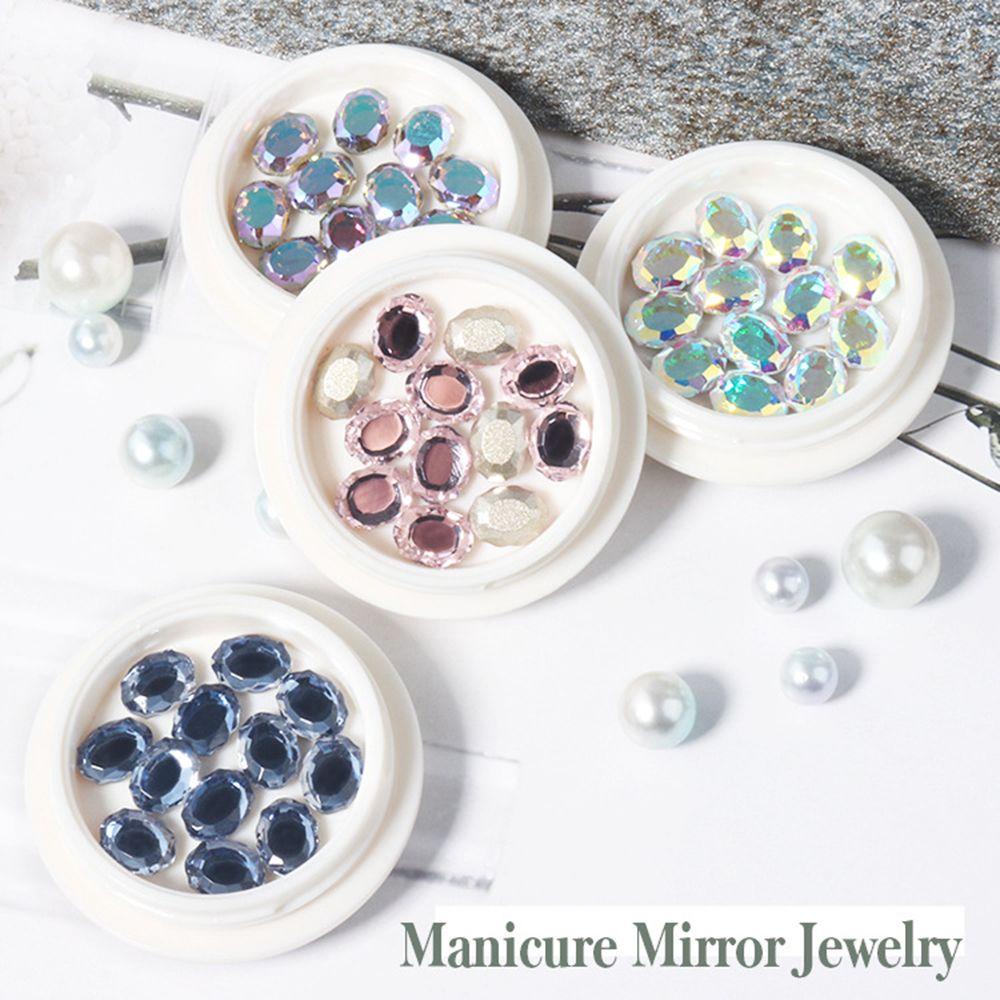AUGUSTINA Agustin 3D Dekorasi Nail Art Pesona Flash Symphony Manicure Aksesoris Permata DIY Perhiasan Kuku