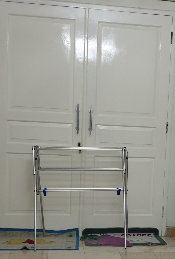 Diskon Promo Jemuran Handuk / Pakaian / Jemuran Baju Stainless Steel / Alumunium Minimalis Merk Bina