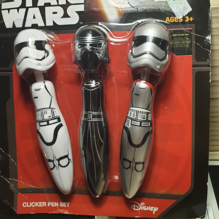 

Pulpen Starwars original / Clicker Pen Set Star Wars Starwars original