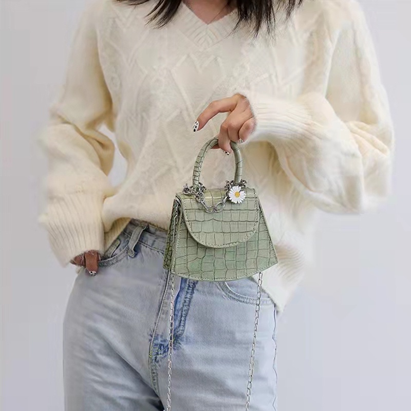 TERMURAH!!! Tas Cantik Daisy Mini Croco Fashion Korean Style Import - Slingbag Mini