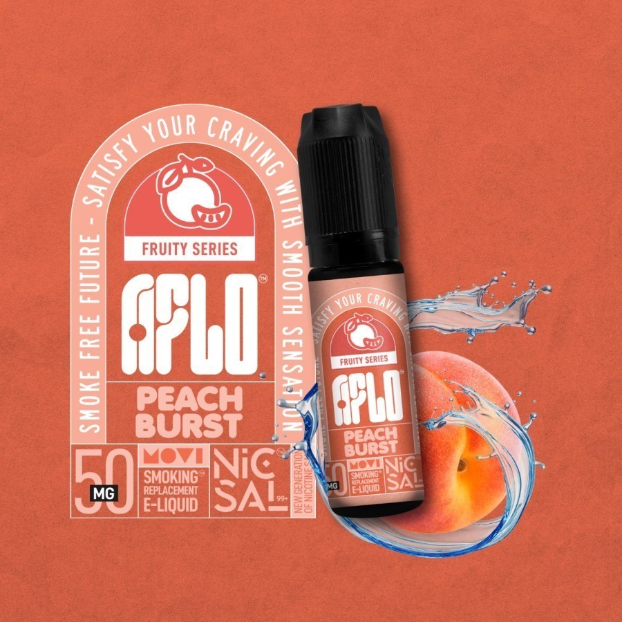 AFLO PEACH BURST 15ML LIQUID AFLO SALTNIC LIQUID SALT AFLO AUTHENTIC