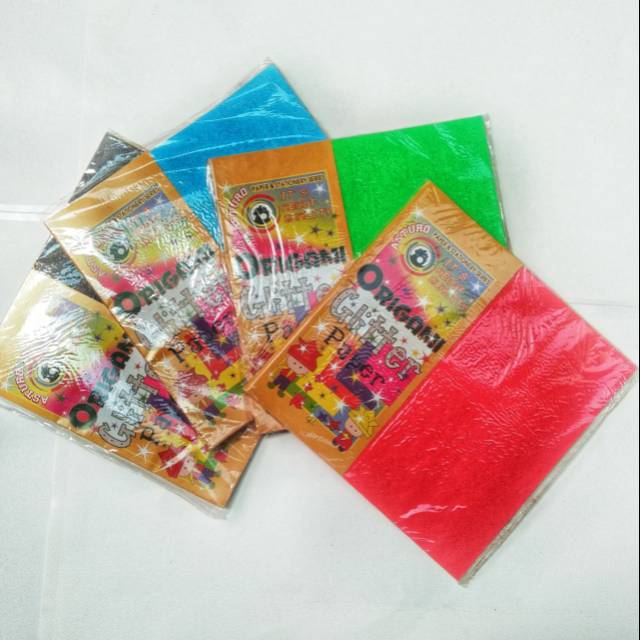 

Kertas Origami glitter 20 cm x 20 cm
