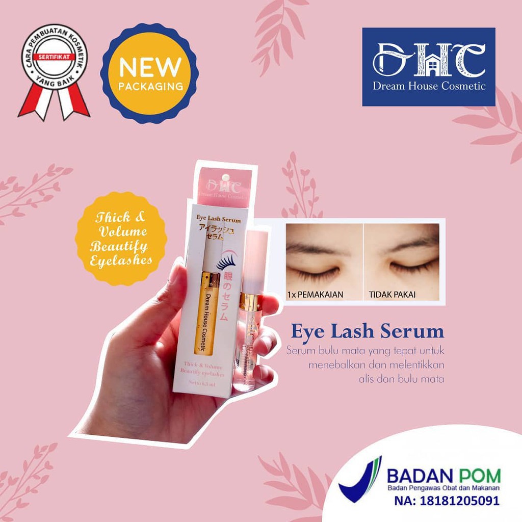 [ORI] Serum Penumbuh Penebal Pelentik Bulu Mata dalam 2 Minggu dengan Vitamin &amp; Moisturizer - DHC Eyelash Tonic