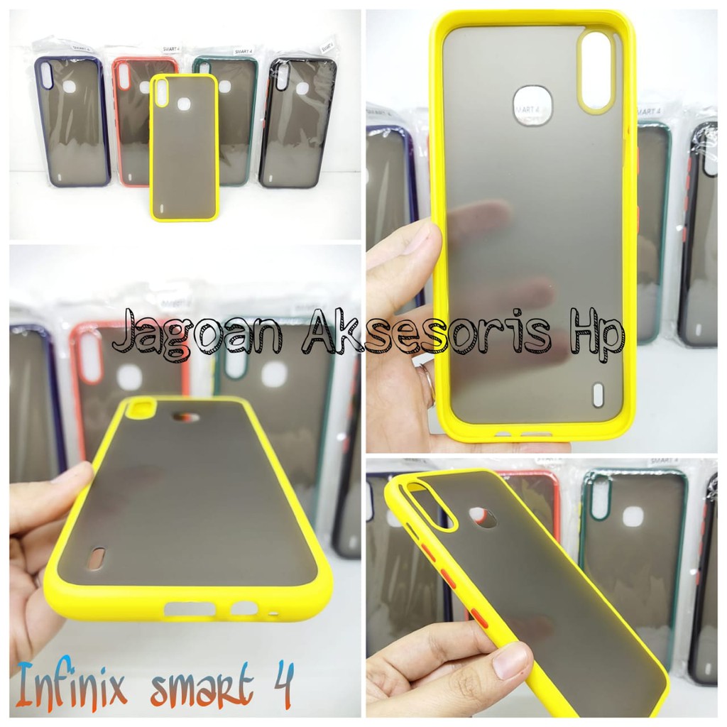 Bumper AERO CASE Infinix Smart 4 X653 6.6Inc Hardcase My Choice List Warna Matte