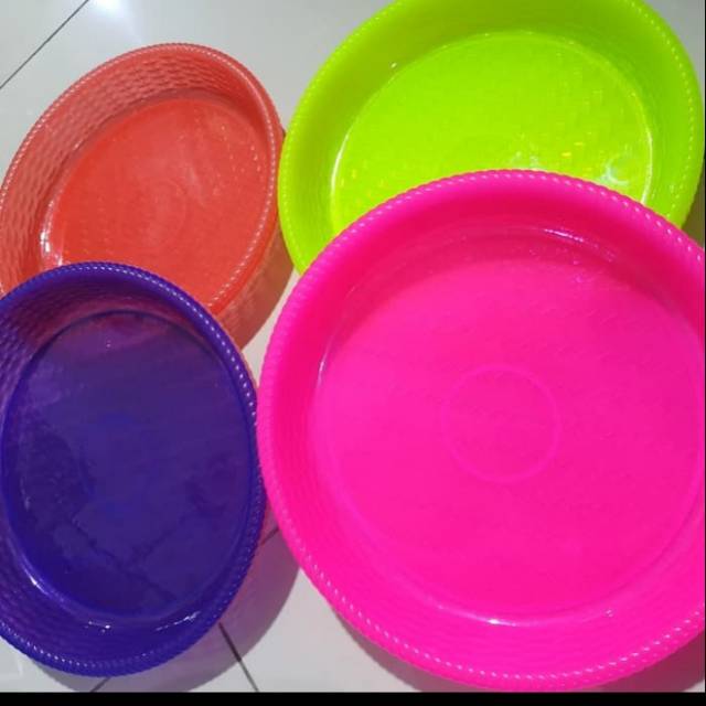 Nampan Saji Bulat Transparan Plastik MULTIPURPOSE TRAY