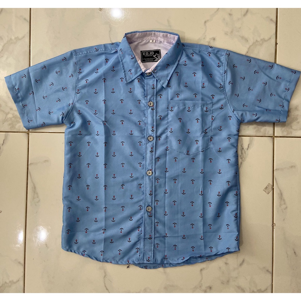 MOKOKOMO kemeja anak laki-laki Yohan kemeja anak Lengan pendek Fashion Anak Terbaru