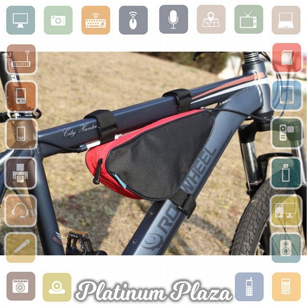 Tas Sepeda Serbaguna Triangle Frame Bag Pouch - Black`6FMW15-