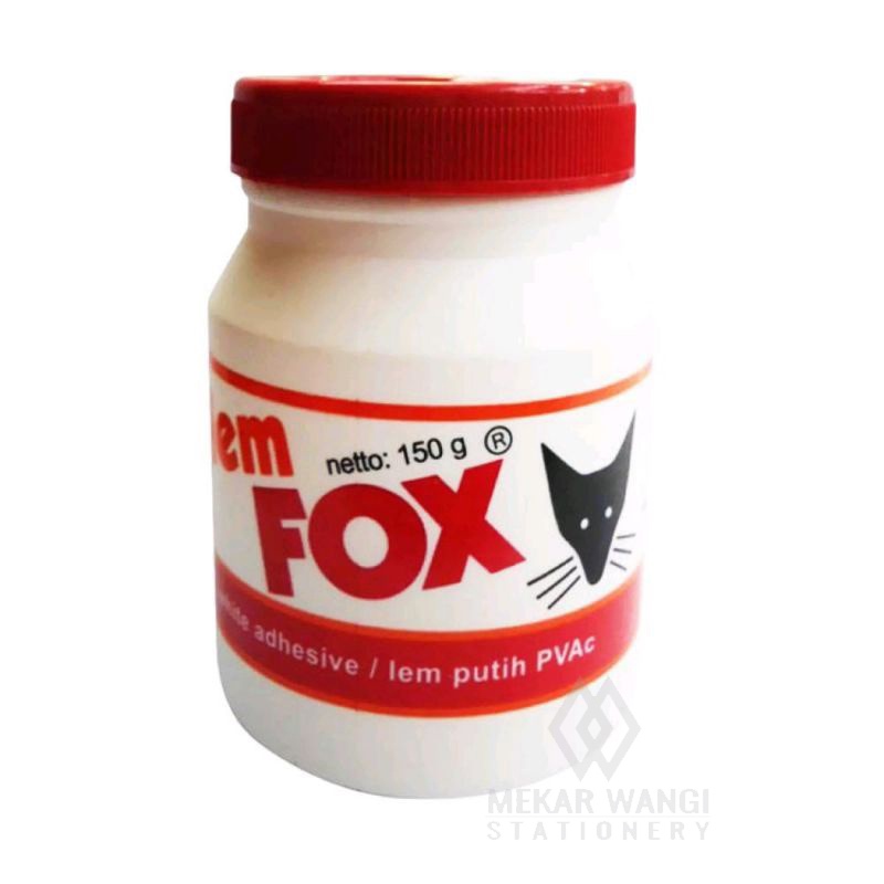 

lem serbaguna / glue putih fox 150gr Tutup merah