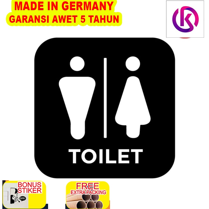 

Murah Sign Board Akrilik Timbul Modern| Toilet | Acrylic Signage