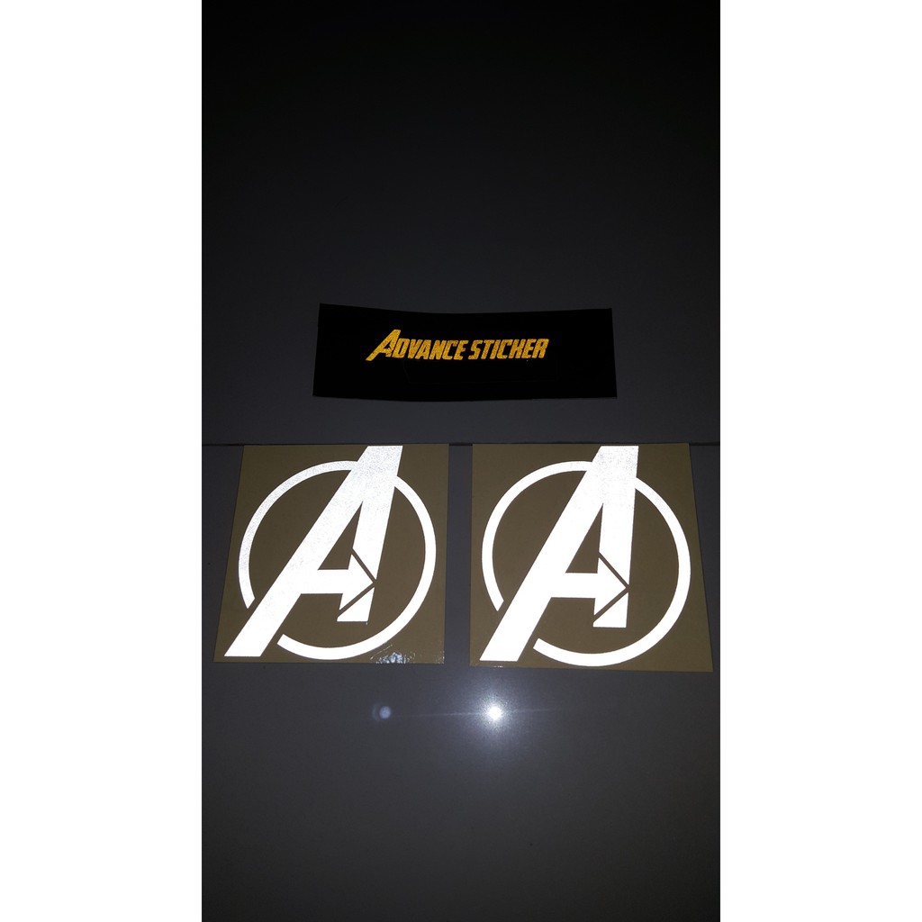 

(stiker) sticker logo avengers 1 set 2 pcs