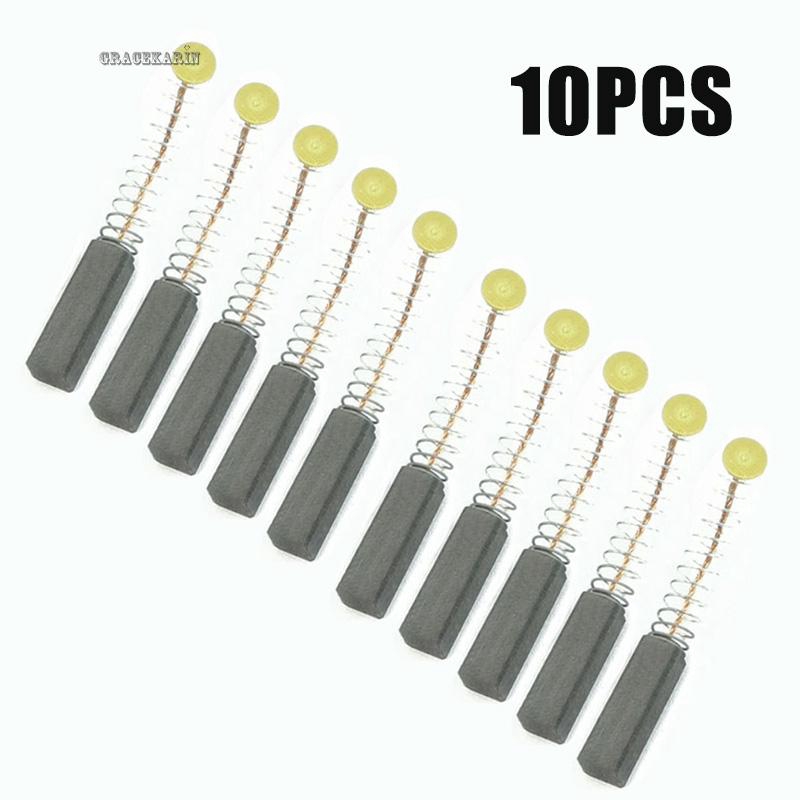 10pcs 5 x 5 x 20mm Universal Motor Carbon Brushes For Electric Tools 