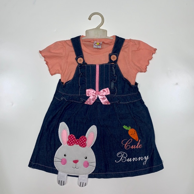 OVERALL JEANS ANAK/ DRESS KODOK/ DRESS JEANS ANAK PEREMPUAN CODE 1927