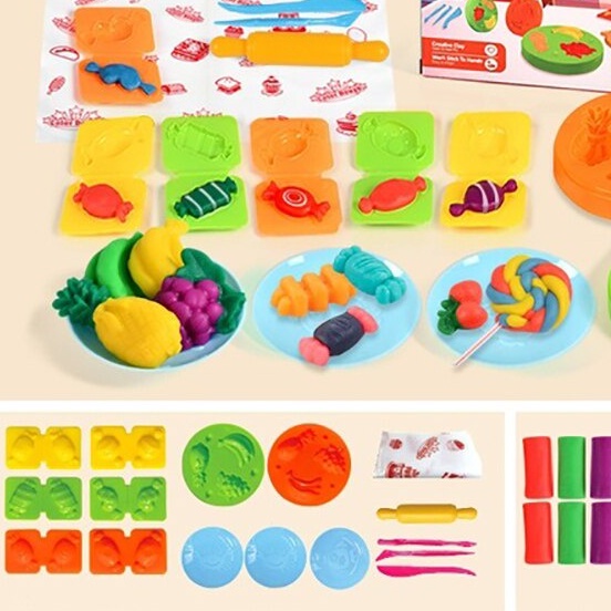 Playdoh Mainan Lilin Anak Playdough Fun Play Doh Pretend Play Mainan Plastisin Anak Mainan Edukasi Pretend Play