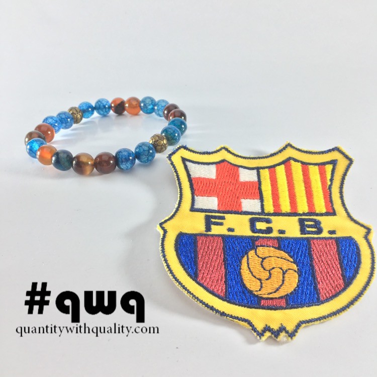 gelang cowok  barcelona barca custom bola