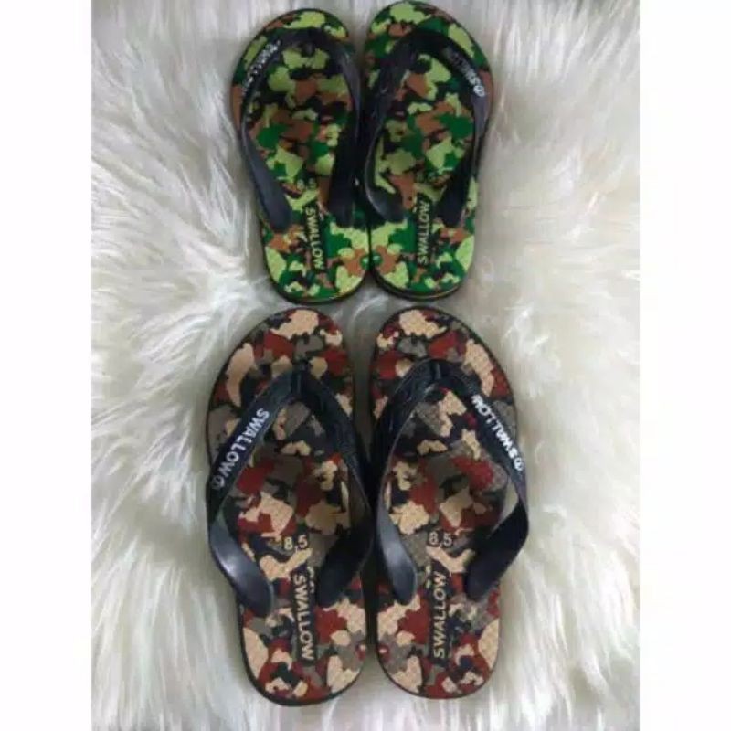  Sandal  swallow  Doreng tanggung sendal anak anak Shopee 