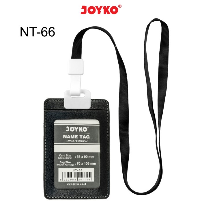

ORGANIZER-DOCUMENT- JOYKO NAME TAG TANDA PENGENAL GANTUNGAN KARTU NAMA KULIT - NT-66 -DOCUMENT-