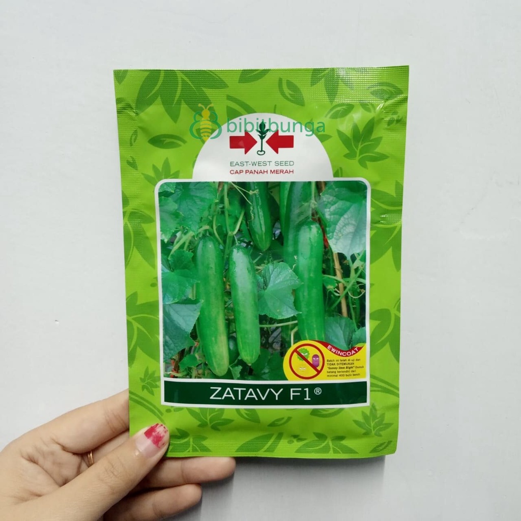 Benih Bibit Timun Zatavy F1 800 Biji Mentimun Hibrida Sayur PanahMerah