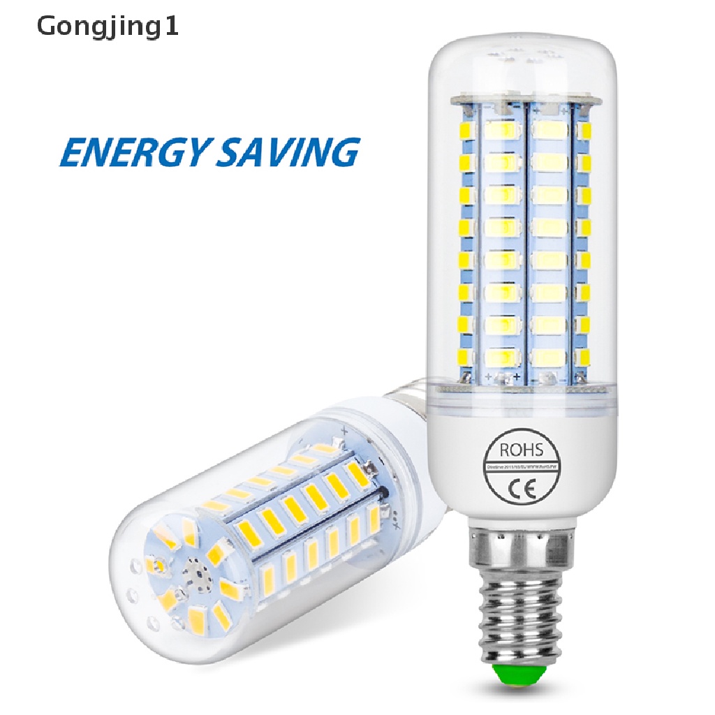 Gongjing1 Lampu Bohlam Jagung LED E27 E14 7W 9W 12W 15W 20W 25W 5730 SMD Warna warm white