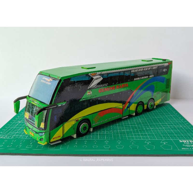 Menggali Dunia Papercraft: Petualangan Merakit Bus Pariwisata Double Decker