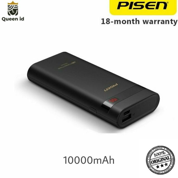 Powerbank Pisen 10000 Mah Ii / Pisen 10000 Mah Led Display Original