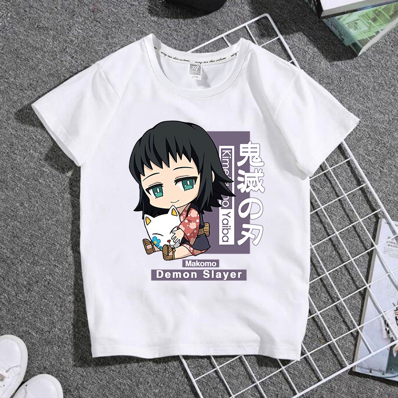 MYSTIQUE.ID-BAJU KAOS DEMON SLAYER  T-SHIRT LUCU DAN AESTHETIC