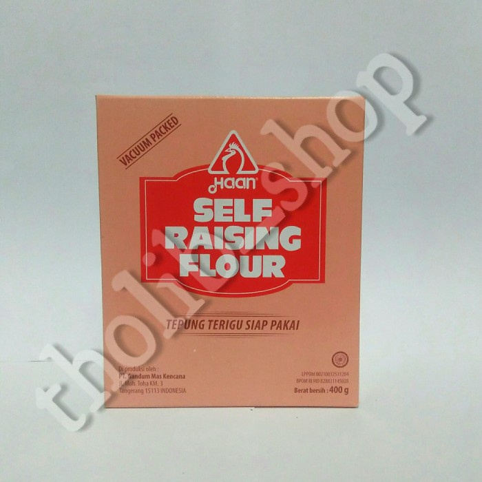 

haan self raising flour vacuum packed 400 gram box