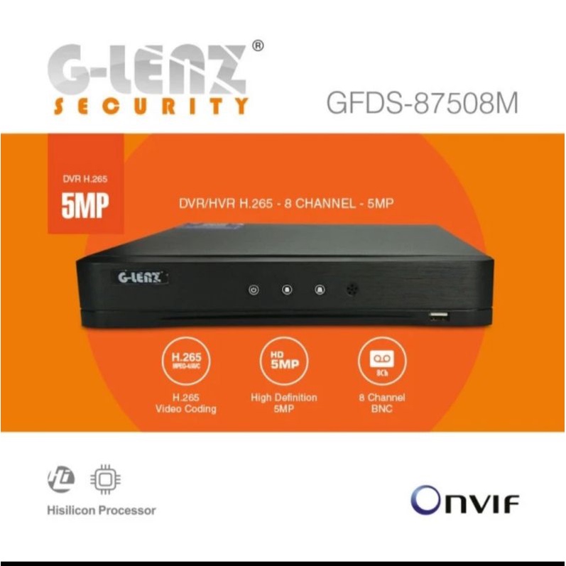 DVR 8ch GLENZ 5mp