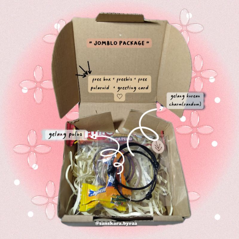 

[PROMO+FREE POLAROID] JOMBLO PACKAGE | GIFT SET | PAKET KADO | BRACELET GIFT | GIFT BOX | KADO PACAR | KADO TEMEN | PAKET KADO MURAH | HAMPERS | SET HADIAH