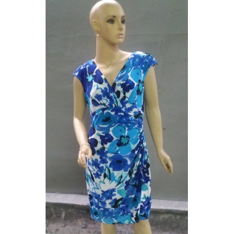 Dress Wanita Style Flower Polo Ralph Lauren - Blue
