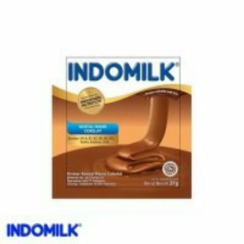 

SUSU INDOMILK KENTAL MANIS RASA COKELAT SACHET ISI 6 @37 GRAM