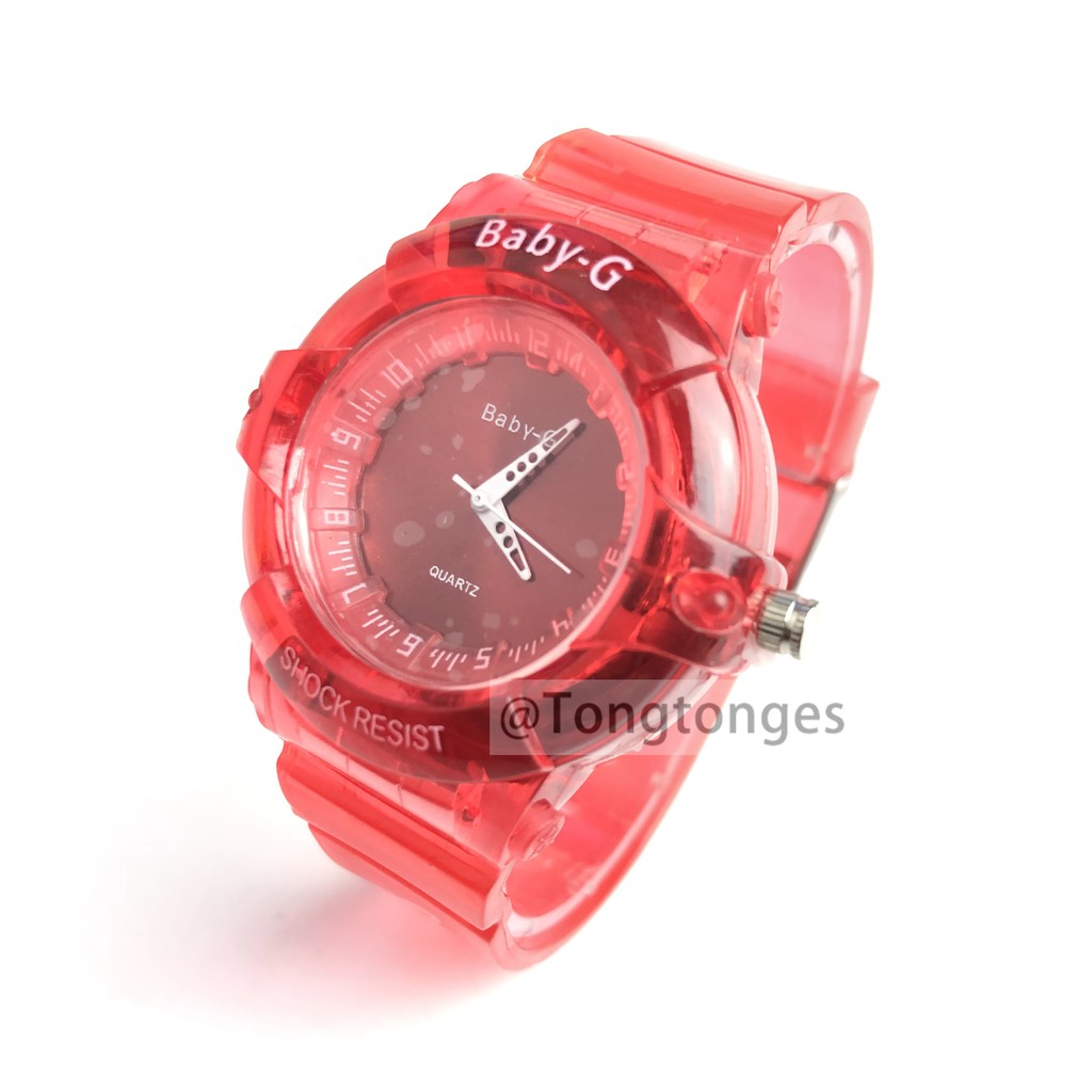 COD JAM TANGAN WANITA RUBBER MAGNET MURAH CASIO BABY G TRANSPARANT IMPORT GROSIR MURAH G-SHOCK A26