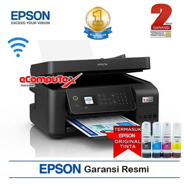 PRINTER EPSON L5290 / PRINTER EPSON L 5290 PENGGANTI L565 / L5190 MULTIFUNGSIONAL ECO TANK WIFI WITH ADF GARANSI RESMI