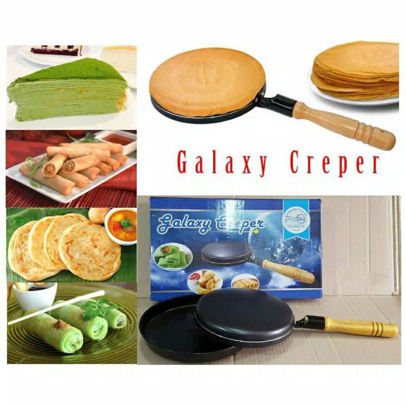 GALAXY CREPERS CETAKAN KULIT LUMPIA ANTI LENGKET TEFLON KULIT LUMPIA RISOL