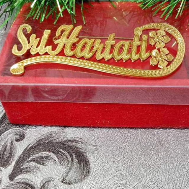 BROS NAMA CUSTOM GOLD/SILVER 24k ANTI KARAT-Seperti Sri hartati