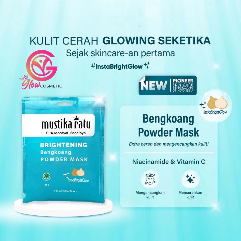 MUSTIKA RATU BRIGHTENING BENGKOANG POWDER MASK (SACHET) 15g