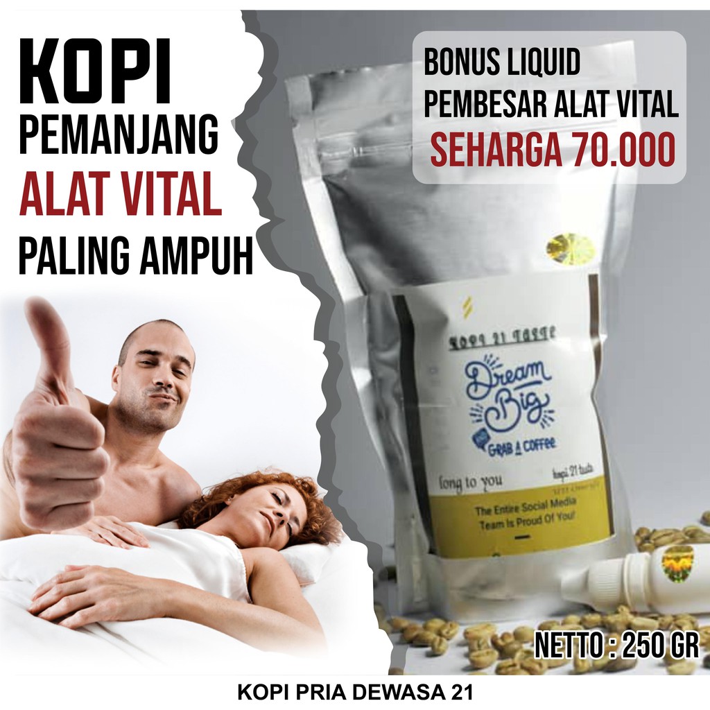 Kopi 21 Pembesar Pennis Herbal Pemanjang Mr P 250 Gram