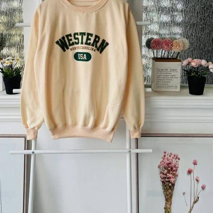 ➢ Nara Grosir - Western Sweater l Sweater Polos l Sweater Pria dan Wanita ⅍