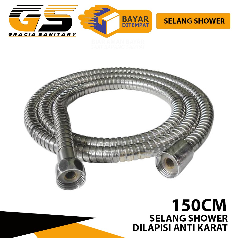 Selang Shower Pancuran 1.5M Panjang Selang Kamar Mandi Shower